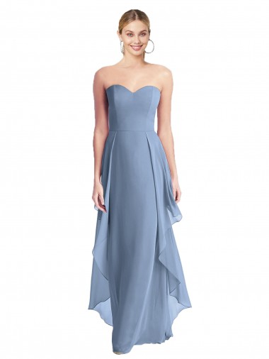 Chiffon Long A-Line Sleeveless Formal Dress / Bridesmaid Dress Barrie