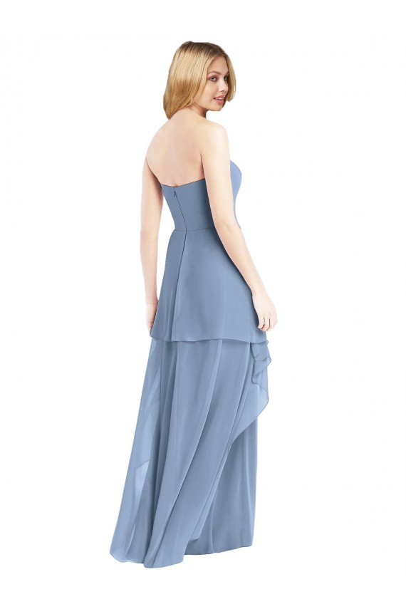 Chiffon Long A-Line Sleeveless Formal Dress / Bridesmaid Dress Barrie