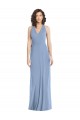 Soft Chiffon Trumpet Long Sleeveless Open Back Formal Evening Gown / Bridesmaid Dress Barrie