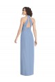 Soft Chiffon Trumpet Long Sleeveless Open Back Formal Evening Gown / Bridesmaid Dress Barrie