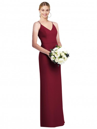 Luxe Chiffon A-Line Long Sleeveless Formal Dress / Bridesmaid Dress Barrie