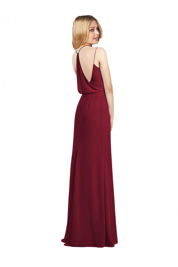 Luxe Chiffon A-Line Long Sleeveless Formal Dress / Bridesmaid Dress Barrie
