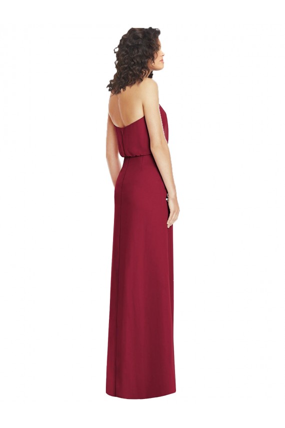 Soft Chiffon A-Line Long Sleeveless Lilac Low Back Formal Dress / Bridesmaid Dress Barrie