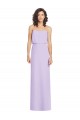 Soft Chiffon A-Line Long Sleeveless Lilac Low Back Formal Dress / Bridesmaid Dress Barrie
