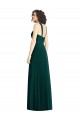 Soft Chiffon A-Line Long Sleeveless Ever Green Bridesmaid Dress Barrie
