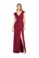 Soft Chiffon Mermaid Long Ruffle Sleeves Tie Back Bridesmaid Dress Barrie