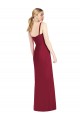 Soft Chiffon Mermaid Long Sleeveless Side Front Slit Bridesmaid Dresses Barrie