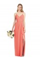 Soft Chiffon Trumpet Long Sleeveless Formal Dress / Bridesmaid Dress Barrie