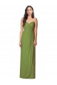 Soft Chiffon Trumpet Long Sleeveless Side Front Slit Bridesmaid Dresses Barrie