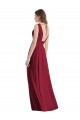 Lxue Chiffon A-Line Long Sleeveless Tie Back Bridesmaid Dress Barrie