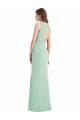 Chiffon Trumpet Long Sleeveless Open Back Bridesmaid Dress / Evening Dress Barrie