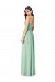 Soft Chiffon Trumpet Long Sleeveless Mint Green Bridesmaid Dress Barrie