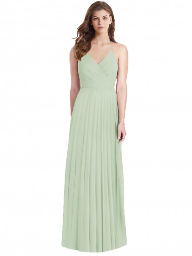 Soft Chiffon Trumpet Long Cold Shoulder Semi Formal Evening Dress / Bridesmaid Dress Barrie