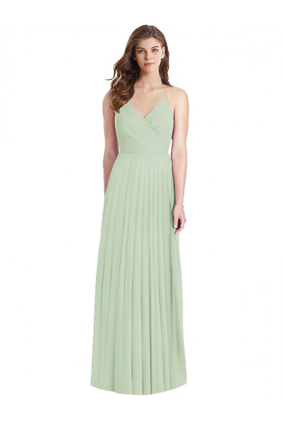 Soft Chiffon Trumpet Long Cold Shoulder Semi Formal Evening Dress / Bridesmaid Dress Barrie