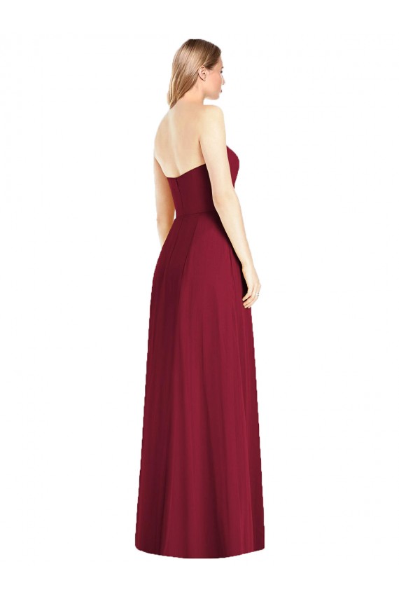 Soft Chiffon Trumpet Trumpet Sleeveless Hot Pink Semi Formal Evening Dress / Bridesmaid Dress Barrie
