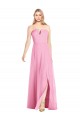 Soft Chiffon Trumpet Trumpet Sleeveless Hot Pink Semi Formal Evening Dress / Bridesmaid Dress Barrie