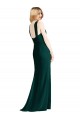 Soft Chiffon Trumpet Long Sleeveless Ever Green Bridesmaid Dress Barrie