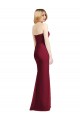 Soft Chiffon Trumpet Long Sleeveless Side Slit Bridesmaid Dresses Barrie