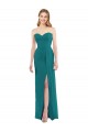 Soft Chiffon Trumpet Long Sleeveless Side Slit Bridesmaid Dresses Barrie