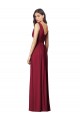 Soft Chiffon A-Line Long Sleeveless V-Back Semi Formal Evening Dress / Bridesmaid Dress Barrie