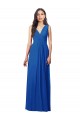 Soft Chiffon A-Line Long Sleeveless V-Back Semi Formal Evening Dress / Bridesmaid Dress Barrie