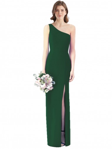 Soft Chiffon Trumpet Trumpet Sleeveless Dark Green Bridesmaid Dress Barrie