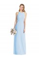 Luxe Chiffon Trumpet Long Sleeveless Semi Formal Evening Dress / Bridesmaid Dress Barrie