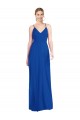 Soft Chiffon A-Line Long Sleeveless Criss Cross Back Formal Dress / Bridesmaid Dress Barrie