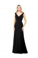 Soft Chiffon A-Line Long Sleeveless V-Back Prom Dress / Bridesmaid Dress Barrie