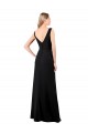 Soft Chiffon A-Line Long Sleeveless V-Back Prom Dress / Bridesmaid Dress Barrie