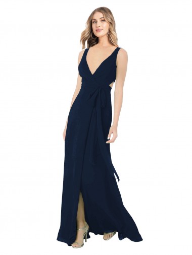 Chiffon Long Sleeveless Bridesmaid Dress / Evening Dress Barrie