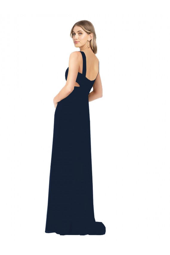 Chiffon Long Sleeveless Bridesmaid Dress / Evening Dress Barrie