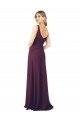 Chiffon Long A-Line Floor Length Sleeveless Bridesmaid Dress Barrie