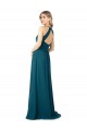 Soft Chiffon A-Line Sleeveless Windsor Blue Bridesmaid Dress Barrie