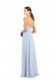 Soft Chiffon A-Line Long Sleeveless Strapless Bridesmaid Dresses Barrie