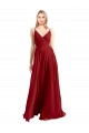 Luxe Chiffon A-Line Long Sleeveless V-Back Bridesmaid Dress Barrie