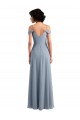 Chiffon A-Line Long Sleeveless High Side Slit Bridesmaid Dresses Barrie