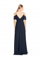 Lxue Chiffon A-Line Sleeveless Dark Navy Bridesmaid Dress Barrie