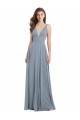 Chiffon A-Line Long Sleeveless V-Back Bridesmaid Dress / Evening Gowns Barrie