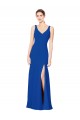 Chiffon Sheath Long Sleeveless Low Back Bridesmaid Dress / Evening Dress Barrie