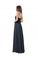 Soft Chiffon A-Line Long Sleeveless Criss Cross Open Back Bridesmaid Dress Barrie