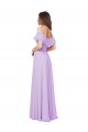 Soft Chiffon A-Line Sleeveless Lilac Bridesmaid Dress Barrie