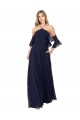 Soft Chiffon A-Line Long Flutter Sleeves Formal Dress / Bridesmaid Dress Barrie