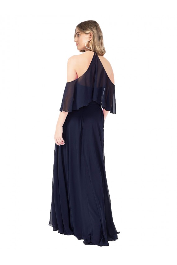 Soft Chiffon A-Line Long Flutter Sleeves Formal Dress / Bridesmaid Dress Barrie