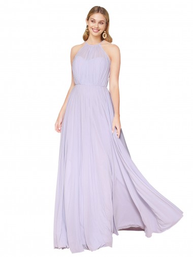 Luxe Chiffon A-Line Long Sleeveless Formal Evening Gown / Prom Dress / Bridesmaid Dress Barrie