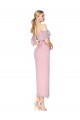 Soft Chiffon Mermaid Knee Length Cold Shoulder Formal Evening Gown / Prom Dress / Bridesmaid Dress Barrie