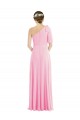 Soft Chiffon Trumpet Long Sleeveless Barely Pink Evening Dresses Barrie