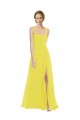 Soft Chiffon A-Line Long Sleeveless Semi Formal Evening Dress / Bridesmaid Dress Barrie