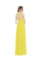 Soft Chiffon A-Line Long Sleeveless Semi Formal Evening Dress / Bridesmaid Dress Barrie