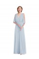 Soft Chiffon A-Line Long Half Sleeves Evening Gown / Bridesmaid Dress Barrie